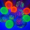 60 Pieces Neon Glow Balloons UV Party Supplies Happy Birthday Glow in The Dark Latex Fluorescent Balloons for Neon Party Supplies, 12 Inch